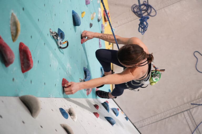 montée mur escalade